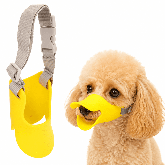 Dog Anti Bite Duck Mouth, Anti Bite Duck Mouth Shape DogMouth Covers, Small Medium Dogs Muzzle Mask to Prevent Barking,Biting,Chewing