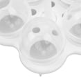 thumbnail image 3 of Huevos de plástico transparente que hacen cáscara de huevo recargable reutilizable y soporte para huevos con diseño de 2 mitades, 3 of 8