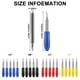 thumbnail image 5 of Cuchillas de Corte para Explore Air/Air 2 Maker Cuchillas de Corte Herramienta de Hoja de Punta Fina para MáQuina de Corte de Tela de Vinilo, 5 of 5