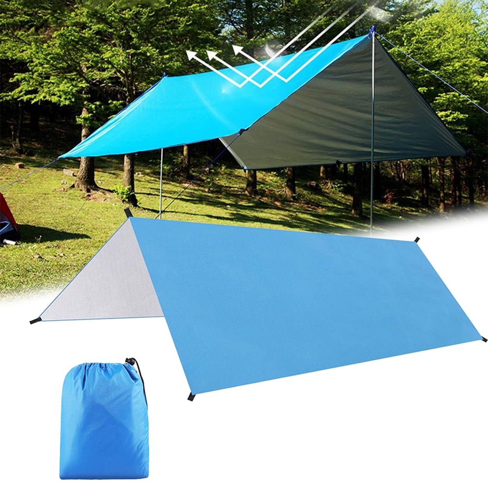 Waterproof Camping Tarp Awning Trail Tent Shelter Cover Ground Sheet Camo 