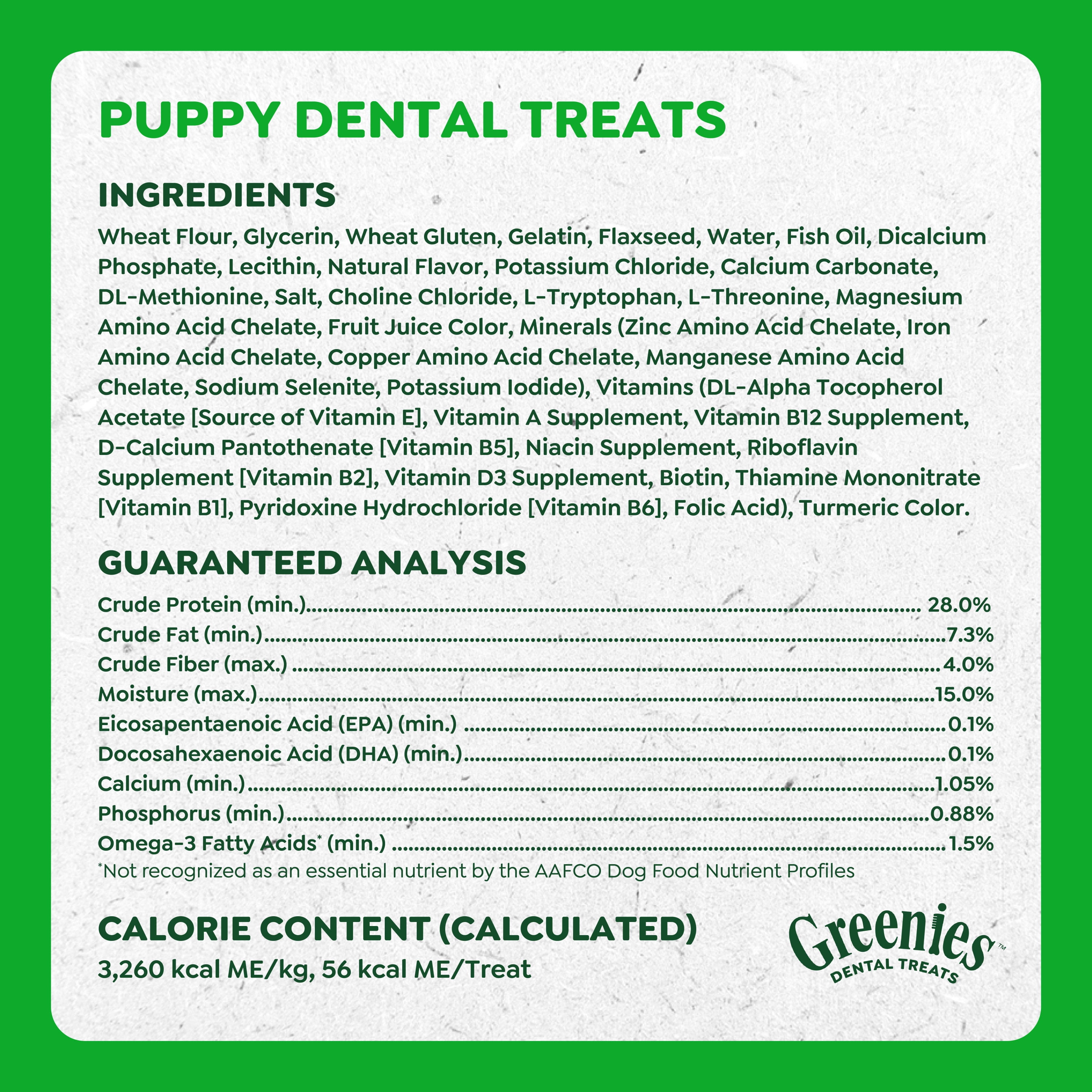 Greenies Natural Dental Puppy Treats Petite Size, Chicken Flavor, 12 oz Pack (20 Count)