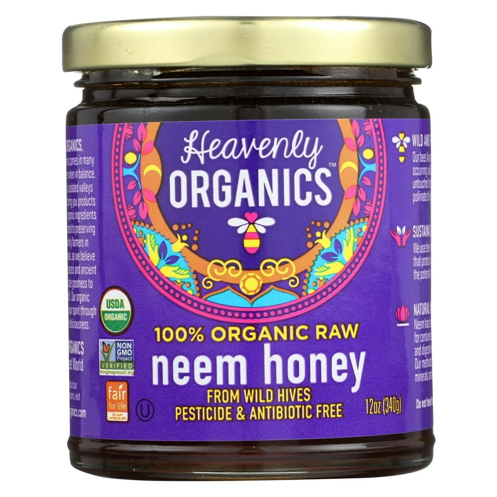 Heavenly Organics Organic Honey Wild Forest Case Of 6 12 Oz