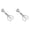 Silver-S*2, variant on Stainless Steel Meatball Maker with Easy-Release Trigger, Non-Stick Tool for Beef, Pork, Chicken, 3 Sizes, One-Handed Operation, Small, Silver, By VINOIC