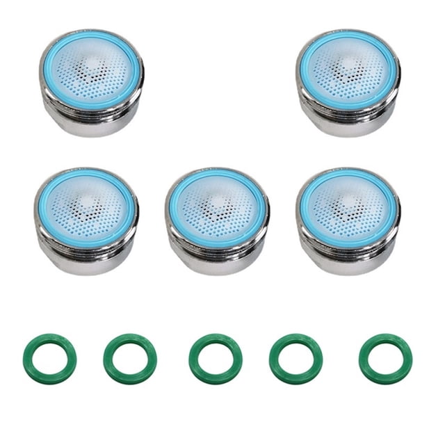 5 Pcs Sink Faucet Aerator,Net Mouth, Bubbler, Faucet Filter Mouth, Faucet Accessories, 4-6-8l Constant Flow Water-saving Device Faucet Aerators ,Easy to Install