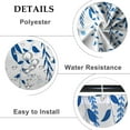 thumbnail image 4 of Blue Leaf Shower Curtains with Hooks Farmhouse Botanical Decorative Floral Leaves Fashion Shower Curtain for Bathroom Decor Waterproof Polyester Shower Curtain for Bathroom 84x72 Inch, 4 of 6