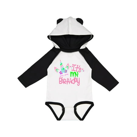 

Inktastic It s my Birthday Unicorn Gift Baby Boy or Baby Girl Long Sleeve Bodysuit