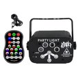 thumbnail image 5 of Escenario Luces de fiesta Espectáculo de música Navidad Dj Proyector Interior Rgb Decoración Luz Led Control remoto Iluminación de escenario Sonido activado Fiesta Casa Navidad, 5 of 5