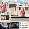 thumbnail image 3 of Ourlife Compact Travel Digital Camera for Vlogging, 5K 80MP Dual Screens Autofocus 18X Zoom, Beginner-Friendly Starter Camera with 64GB Card & 2 Batteries, Black, 3 of 9