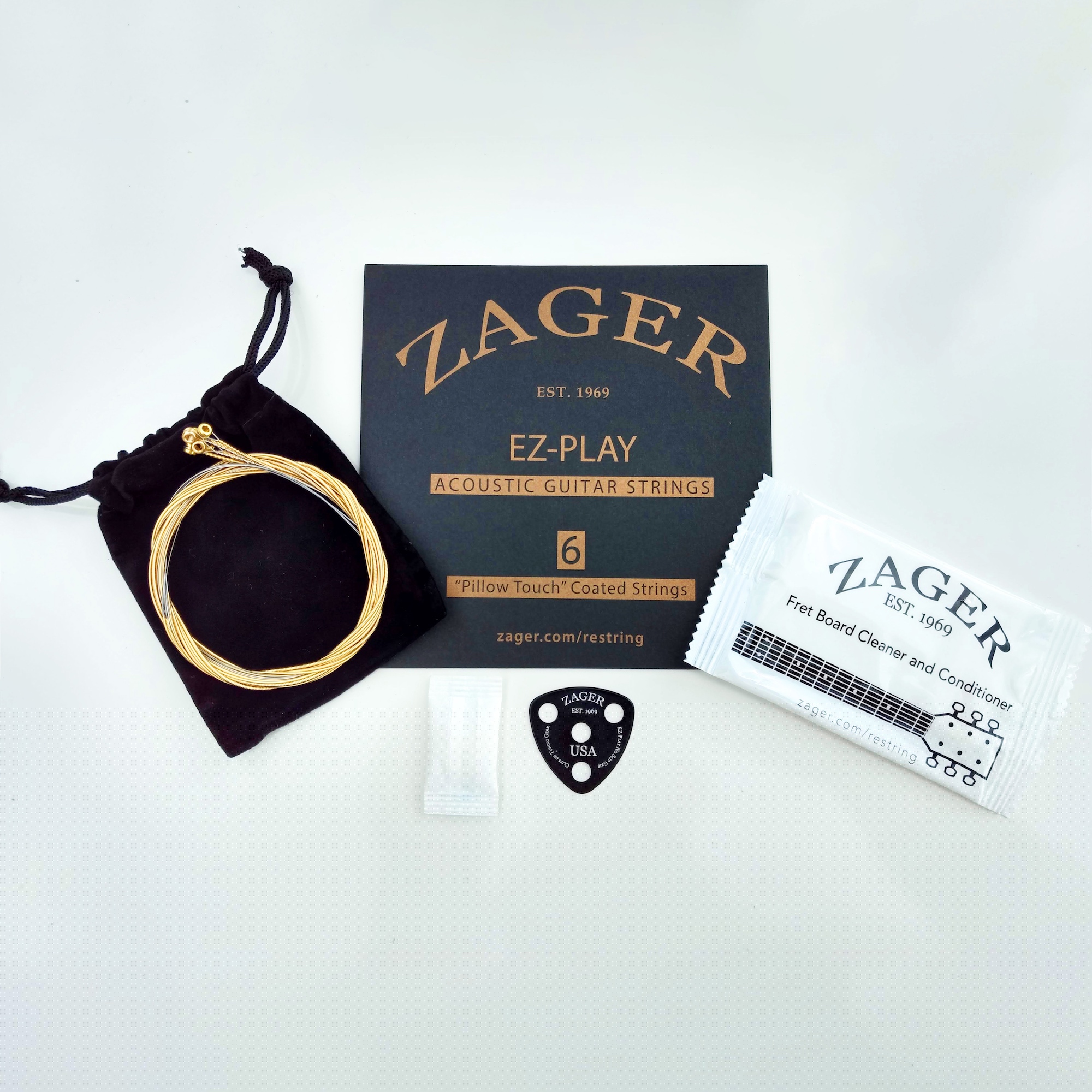Zager EZ-Play u0022No Sore Fingersu0022 Guitar Strings Stop Pain Now, 3 Pack