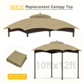 thumbnail image 3 of Toldo para gazebo OIPUNSHLE 10x12 impermeable de doble nivel, 3 of 7