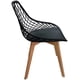 thumbnail image 3 of Set de 2 Sillas Wire3 Grupo Microtec para Comedor Estilo Eames Pata Madera Gruesa Asiento Tipo Rejilla PP Moderno Cocina Bar Restaurante Desayunador Minimalista Decorativa, 3 of 5