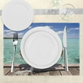 thumbnail image 3 of Ambesonne Tropical Place Mats Set of 4, Summer Exotic Sea, Standard Size, Multicolor, 3 of 6