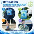 thumbnail image 6 of KiDS2o Purified Water for Kids – 100% Pure Reverse Osmosis Water (8.5 oz) – Easy-Open child friendly Cap, Re-Sealable Pouches,  – Squeezable Kids Drinks, 6 of 9