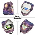 thumbnail image 5 of FORMRS Mini Backpack Purse for Women Travel Daypack Casual Shoulder Bag, Night Purple Road, 5 of 7