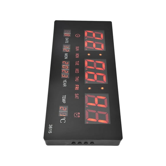 Gym Wall Clock, Accurate Timing Digital Wall Clock Plug In Use For Office For Public Place For School EU Plug
