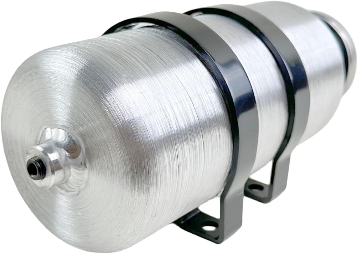 JSD Auto Parts Gas Tank Fuel Cell M365 Vertical Round Center Fill 0.38 Gallon 4x8 1/8 NPT Outlet