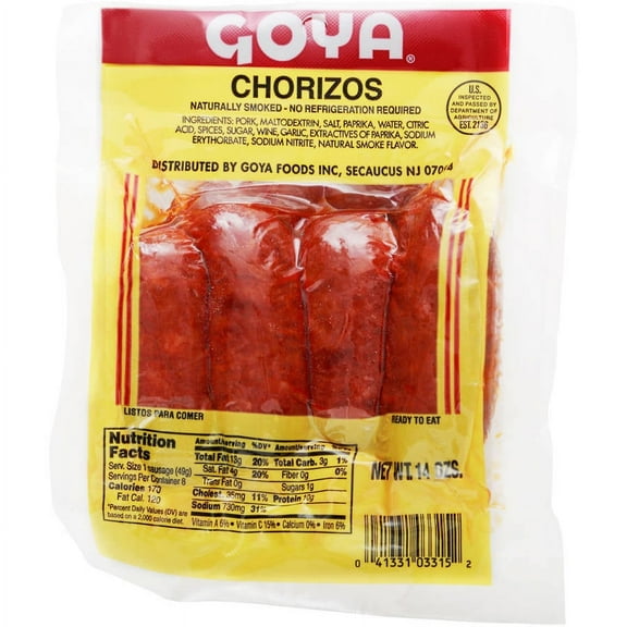 Goya Chorizos, 14 oz