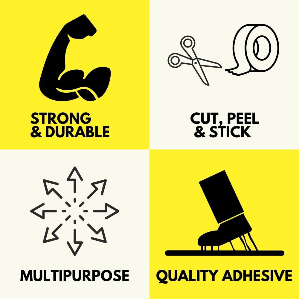 SSBM 2 Mil - Yellow Packing Sealing Tape Convenient, Product Coding, Dating Inventory, 1.88" x 110 Yards, 3" Core, 12 Rolls