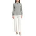 thumbnail image 2 of CURVOSPORT Women's Button Down Shirt Peter Pan Collar Long Sleeve Princess Line Blouse L Gray, 2 of 6