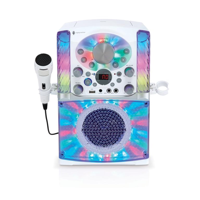 Singing Machine SML625BTW Bluetooth CD+G Karaoke System - Walmart.com