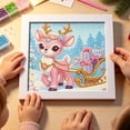 thumbnail image 4 of Christmas Diamond Art Kit, 7.09in Christmas printed canvas with Frame Holiday Craft Gift, 4 of 6
