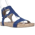 thumbnail image 1 of Womens Lamuela Ankle Strap Flat Sandals - Cobalt, 1 of 6