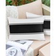 thumbnail image 4 of Waterproof Outdoor Throw Pillows with Inserts 12"x20" Set of 2, Black Solid Color Texture Soft Decorative Pillowcases for Couch Bedroom, Simple Black Stripes Pillow Covers for Sofa Living Room, 4 of 8