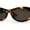 Tortoise Brown, variant on Mod Womens Narrow Oval Thick Plastic Fashion Sunglasses All Black