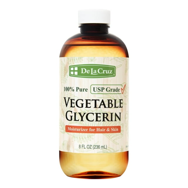Glicerina vegetal De La Cruz, líquido 100% puro, 240 ml
