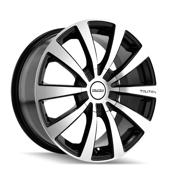 18x8 Touren TR3 Black/Machined Wheel 5x100/5x4.5 (40mm)