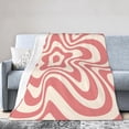 thumbnail image 6 of 60s 70s Soft Blanket All Season Fuzzy Throw Warm Lightweight Blanket Fleece Throws Flannel Blankets for Bed Sofa Couch Travel Home Living Room Decor 50"X60", 6 of 6