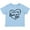 AE-Light Blue, variant on I Love My Oma and Opa in Black Chalk Heart Boys or Girls Baby T-Shirt