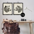 thumbnail image 4 of Stupell Industries Portrait Brown Bear Animal Animals Drawing Black Floater Framed Canvas Art Print Wall Art, 31 x 25, Set of 2, 4 of 10