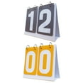 thumbnail image 4 of Colaxi 2 Pcs Tableaux de Score Multisports Flippers de Score de Table 2 Chiffres Tableaux de Score à Retournement Compteurs de Score pour Entraîneurs Intérieurs Extérieurs Gris Jaune, 4 of 7