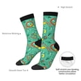 thumbnail image 4 of KLL Funny Animals in Jungle Print Cool Socks Men's Women's Crew Socks Funny Crazy Novelty Stockings, 4 of 6