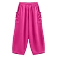 thumbnail image 2 of JUSLIO Pants for Women Linen Pleated Casual Drawstring Stretchy with Pockets Loose Straight Pants, 2 of 6