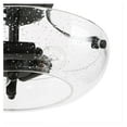 thumbnail image 5 of Semi Flush Mount Ceiling Light Modern Fixture with Seeded Glass for Bedroom, Hallway, Kitchen, Dining & Living Room, Stairway and Bathroom, Black, 5 of 7