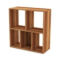 thumbnail image 6 of Bookshelf Storage Shelf,  5-Tier Bookcase, 12-Cube Open Shelf, Space Saving Organizer Shelves Book Rack, Free Standing Wood Display Bookshelves for Books,CDs,Living Room,Bedroom,Office, Walnut, 6 of 6