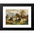 thumbnail image 2 of Ludwig Halauska 14x11 Black Modern Framed Museum Art Print Titled - A Dilapidated Farmyard in the Laabach Valley Near Kaumberg (1879), 2 of 5