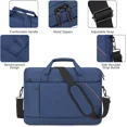 thumbnail image 3 of 15 - 15.6 Inch Laptop Shoulder Bag for Man Work Briefcase Slim Computer Carrying Case Handbag with Shoulder Strap, 3 of 6