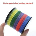 thumbnail image 4 of 8 Strands Braided Fishing Line 300M Easy Installation Tackle Multi-colored Fishing Tackle Ultra Smooth Braided Line Fishing Props Type 9, 4 of 9