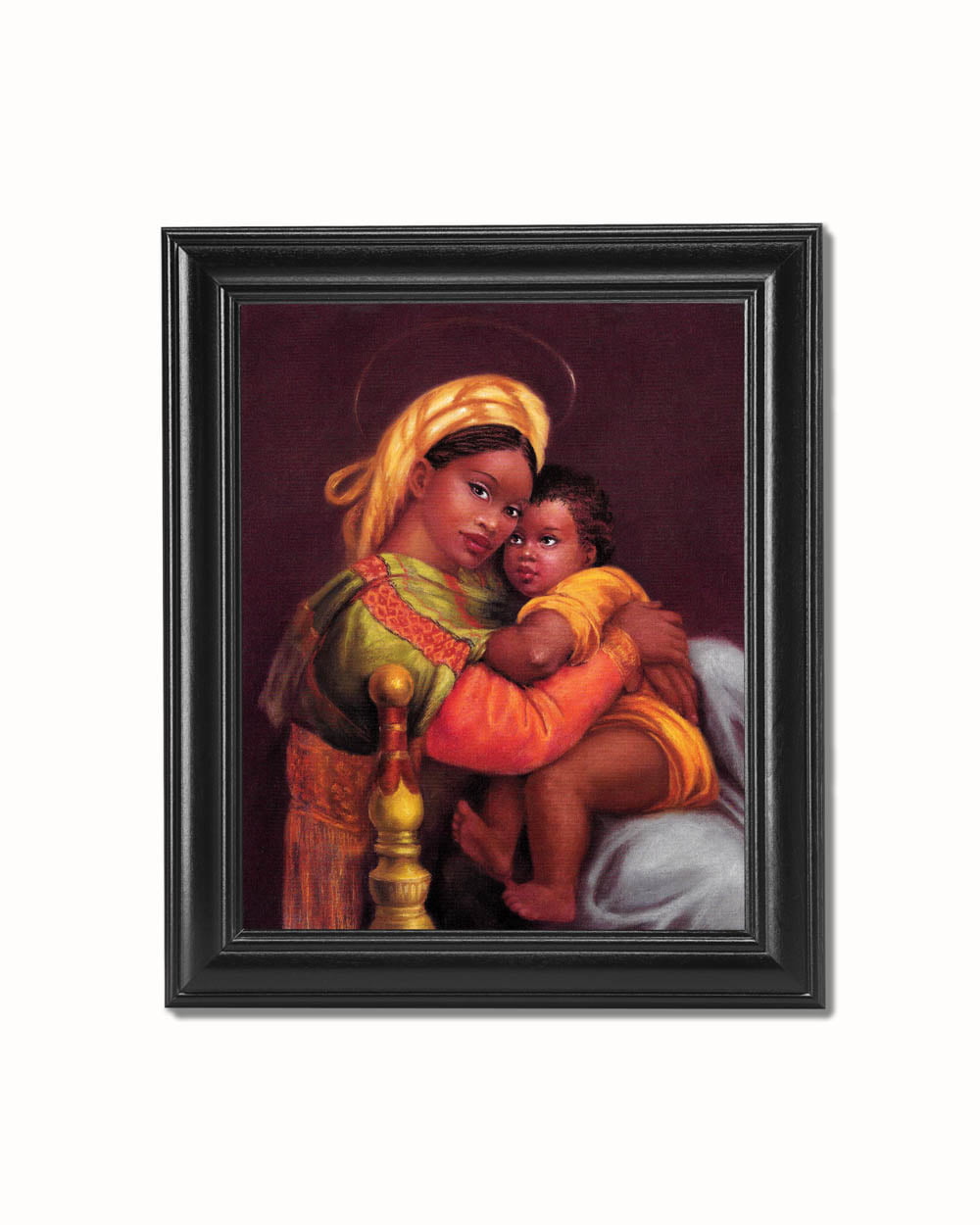 Black Mother Father and Child Blanket Wall Picture 8x10 Art Print 