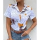 thumbnail image 2 of Camisa informal de temperamento con estampado floral de manga corta elegante y cómoda con cuello en V para mujer OAVQHLG3B Store lin121212, 2 of 5