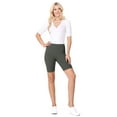 thumbnail image 4 of Women's High Waist Workout Shorts Activewear Stretch Biker Fit, 4 of 4