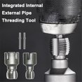 thumbnail image 4 of HeeHom 2025 Dual-Size Pipe Threading Tool for PVC/PPR Pipes – 1/2" & 3/4" Internal & External Thread Cutter, Electric Drill Compatible Kit for Plumbing Repairs & DIY Projects, 4 of 10