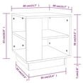 thumbnail image 4 of vidaXL Coffee Table High Gloss White 40x40x43 cm Engineered Wood, 4 of 4