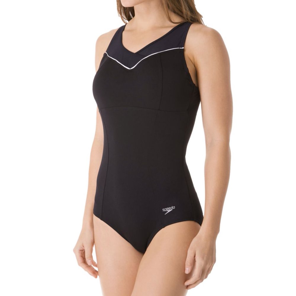 Women s Speedo 7723172 Endurance Empire One Piece Swimsuit Walmart 