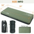 thumbnail image 3 of XIECUVA Self Inflating Sleeping Pad - 4" Ultra-Thick Foam Interior, Insulated Camping Mattress with Pump Sack, Sleeping Mats for Tent, Car, Truck, Van, Home (80"x52"x4"), 3 of 7