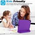 thumbnail image 7 of SUPNICE Kids Case with Screen Protector for iPad 9.7 Inch 2018/2017, Shockproof Convertible Handle Stand Kids Case for iPad 9.7 2017/2018 (iPad 5th and 6th Generation),iPad Air 2, Purple, 7 of 7