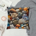 thumbnail image 2 of Orinice Colored Stones Graphic Decorative Pillow Cover for Home Couch Living Room Sofa Square Pillow Case 1PC 18x18in, 2 of 5